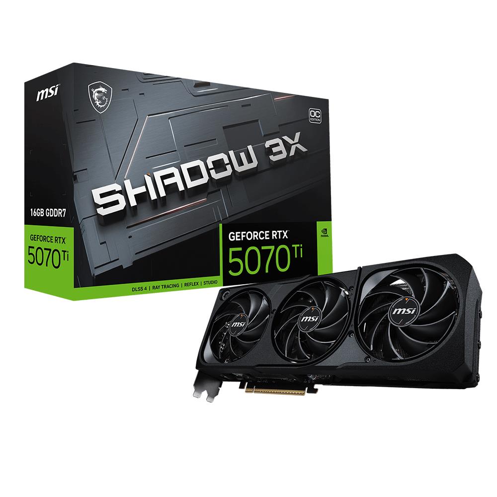 MSI GeForce RTX 5070 Ti SHADOW 3X 16GB